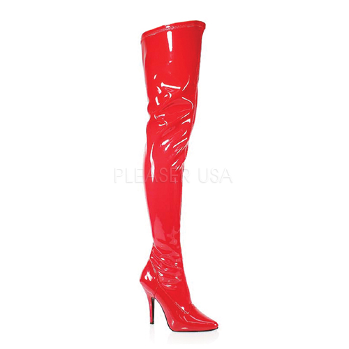 SEDUCE-3000, 5" Plain Stretch Thigh Boot.